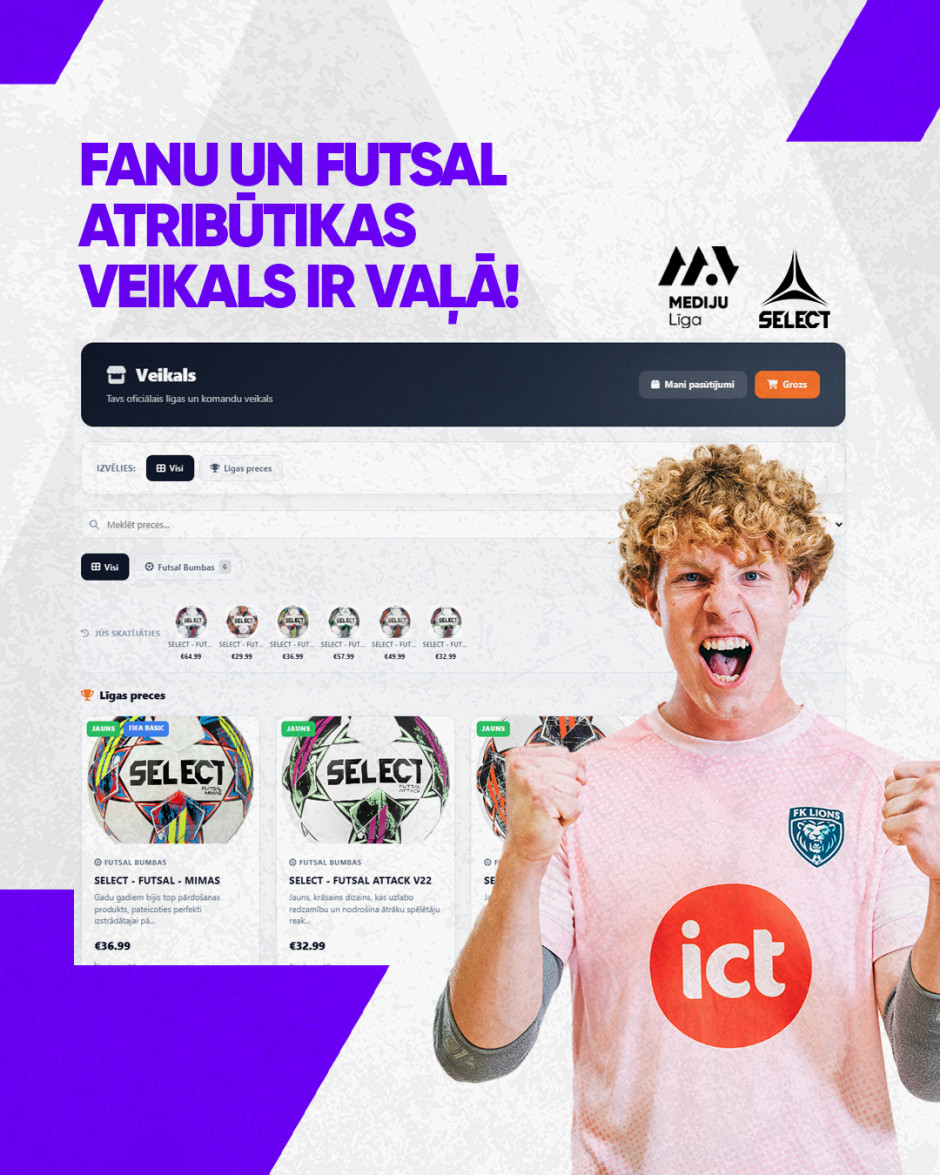 Aprīkojums, kas tur līdzi tempam! Kas pieejams Mediju Līgas veikalā?